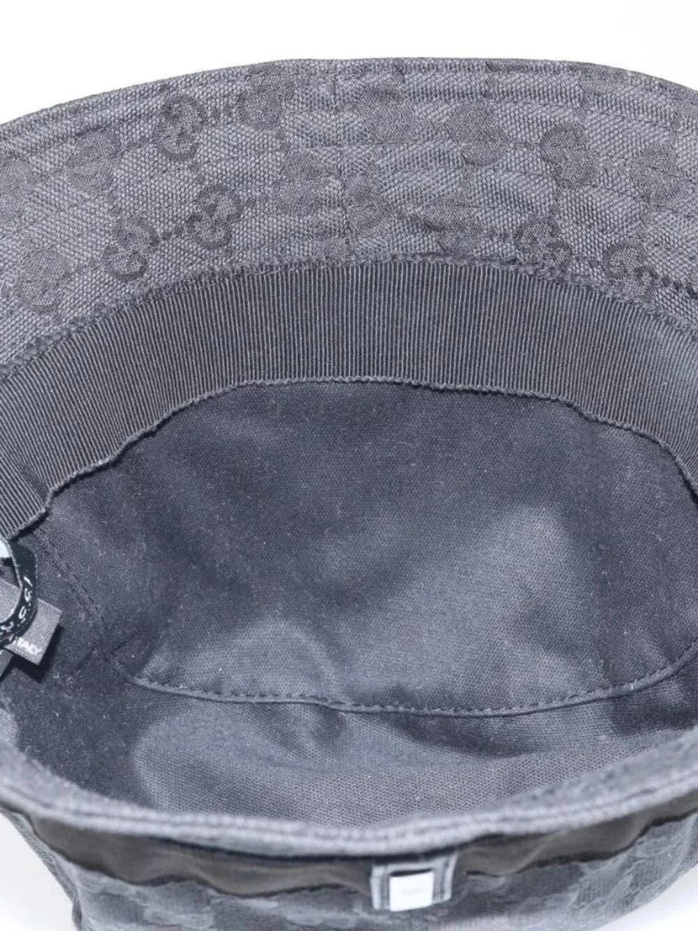 GUCCI GG Canvas Bucket Hat L Black Auth hk3506